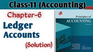 Ledger Accounts Class11  Full Solution Note  Chapter6 Accountancy [upl. by Ainocal]