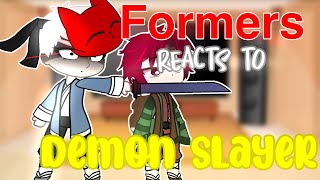 Formers react to demon slayer gacha club part 2 Tanjiro Nezuko⚠️MANGA SPOILER⚠️ [upl. by Enelear]