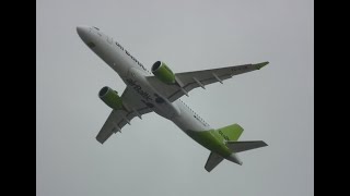 Airbaltic a220300 operating for Eurowings departing LHR [upl. by Sarid135]