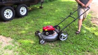 craftsman 550 series push mower cutting [upl. by Evatsug143]