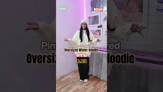 Myntra Oversized Hoodie Under 800 hoodies koreanfashion myntrawinterwear [upl. by Hgielrahc170]