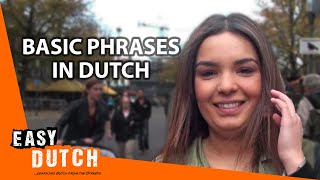 Easy Dutch 1  Basic Phrases from the streets [upl. by Anerbas474]