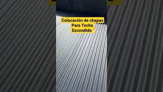 Cómo colocar las chapas para un techo escondido construccionfacil techosmetalicos albañilería [upl. by Rednasyl]