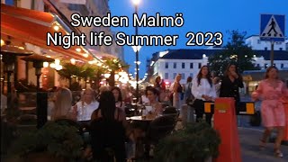 Nightlife in Malmö Sweden Summer 2023 [upl. by Immanuel]