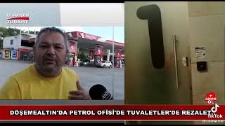 petrol ofisinde camlı tuvaleti gösteren gazeteci [upl. by Nodnerb9]