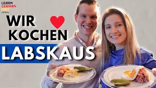 Kochen am Valentinstag ❤️ Traditionelles DEUTSCHES Gericht 🇩🇪 II Learn German Fast [upl. by Yenaiv]