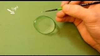 How to paint a water drop in Acrylics [upl. by Annot]