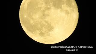 Moon Phase for today Sep 18 2024 vedio 4k Full Moon [upl. by Lugar]