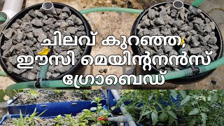 ചിലവ്‌ കുറഞ്ഞ ഗ്രോബെഡ്‌  Low cost and easy maintenance Grow bed  aquaponics in kerala [upl. by Anert350]