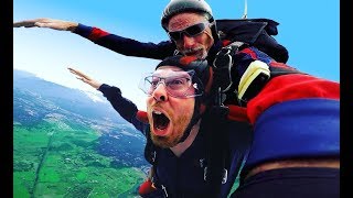 JUMPING OUT OF A PLANE IN REAL LIFE  SkyDiving Vlog [upl. by Minardi]