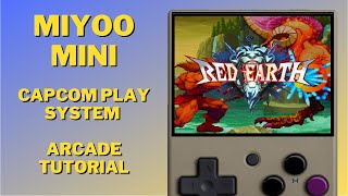 Capcom Play System Arcade Games on the Miyoo Mini  CPS1 CPS2 CPS3 tutorial  Red Earth Gameplay [upl. by Jory]