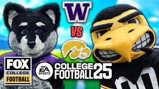 Washington vs Iowa Big Noon Kickoff  College Football 25 Simulation [upl. by Ainahpets]