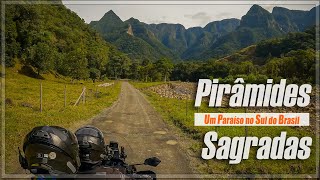 Pirâmides no Brasil  Conheça o Vale das Pirâmides em Grão ParáSC  Motorcycle Camping  4K [upl. by Pero]