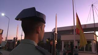 Gendarmeria Francesa y la Guardia Civil izado de Bandera en el Colegio de Guardias Jóvenes [upl. by Rombert]