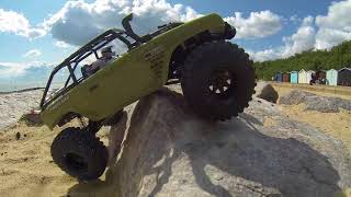 Axial SCX10 II DeadboltRock Crawling UpgradedPart 1 [upl. by Hctud]