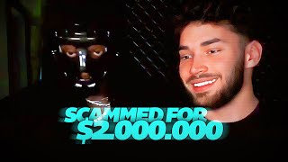 Streamers React  Adin Ross Gets SCAMMED LIVE By Playboi Carti [upl. by Zorine]