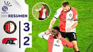 Feyenoord vs AZ Alkmaar 32 All Goals amp HIGHLIGHTS  EREDIVISIE [upl. by Hedda673]