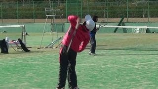 第1回全国選抜中学校テニス大会 飽田中学校（女子テニス部）の一戦 [upl. by Notrab]