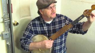 Minstrel Banjo with sliding bridge  no capo needed  Civil War music [upl. by Kung]