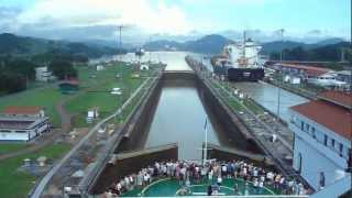 Panama Canal Full Transit in 5minutes Cruzando el Canal de Panama en 5 minutos [upl. by Pascale]