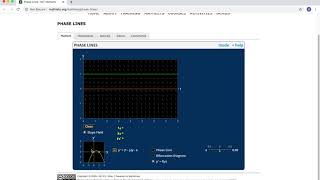 Phase line applet look ahead to bifurcation theory [upl. by Irami]