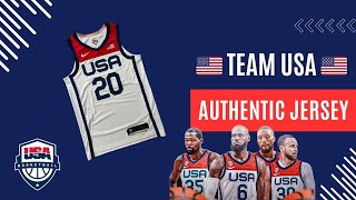 Team USA Olympics Nike Authentic Basketball Jersey Review [upl. by Anilat]