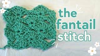 How to Fantail stitch crochet tutorial [upl. by Avelin949]