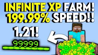 BEST MINECRAFT 121 INFINITE XP FARM Tutorial  110 Lvls In 300 Seconds [upl. by Terri]