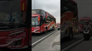 Suara Khas Rem Hino RK8 Ketika Macet Macetan di Jalan Kaliurang Yogyakarta Puluhan Bus Konvoi [upl. by Anitsihc772]