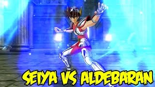 Saint Seiya Soldiers Soul Sanctuary Chapter PART 1 Seiya vs Aldebaran [upl. by Anayhd]