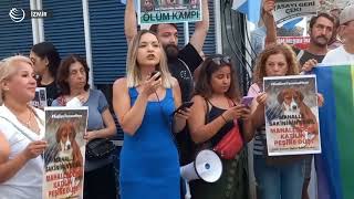 Hayvanları katletme yasası İzmirde protesto edildi [upl. by Marnia368]