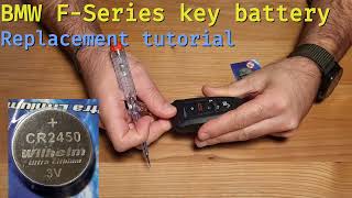 BMW FSeries key battery replacement [upl. by Llejk]