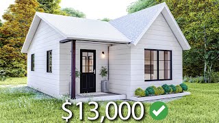 7x9 Meters Modern Small House Design  2 Bedrooms Cabin House Tour  Tiny House Living [upl. by Leanne]