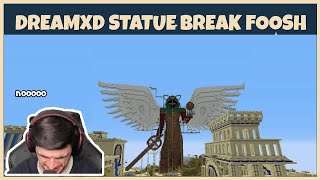 Foolish having breakdown during building DreamXD statues DSMP [upl. by Nassi547]