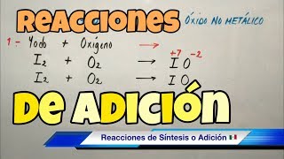 Reacciones de SÍNTESIS ADICIÓN y COMBINACIÓN paso a paso [upl. by Keil]