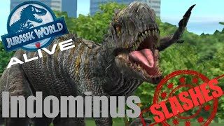 Jurassic World Alive  Indominus Slashes [upl. by Leanor244]