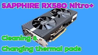 AMD Sapphire nitro Radeon RX 580 4GB Cleaning amp Changing Thermal Paste [upl. by Abell]