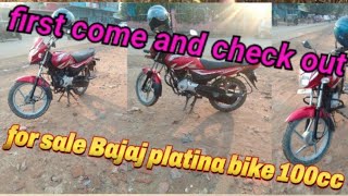 for sale bajaj platina bike 100cc and tip top condition As reg documents available location DIMAPUR [upl. by Nate]