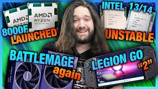 HW News  Unstable Intel CPUs New Ryzen CPUs Legion Go quot2quot RGB Light Staining GPUs [upl. by Felton]