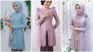 27 Inspirasi Model Kebaya Modern Brokat Terbaru 20212022 Untuk Pesta Pernikahan Kondangan Lamaran [upl. by Leinto]