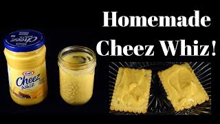 Homemade Cheez Whiz Recipe copycat cheese spread recipe [upl. by Shina65]