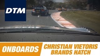 Onboard Christian Vietoris DTM Mercedes AMG CCoupé  DTM Race Brands Hatch [upl. by Llehsim160]