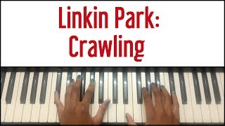 Linkin Park  Crawling Piano Tutorial [upl. by Idona]