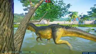 Indominus Rex Escape Giant Monster Dinosaur Evolution T Rex Spinosaurus King Godzilla in Jurassic [upl. by Brosy]