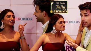 Fun Chat With Mohena Kumari amp Rishi Dev YRKKH Indian Telly Awards 2019 [upl. by Debby]