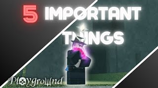 5 Important things to know in Deepwoken Playground [upl. by Artemla280]