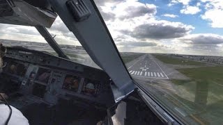 Airbus A321  Cockpit Landing at London Heathrow Airport  Pilots View GoPro [upl. by Scibert571]