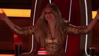 Kenzie Wheeler vs JD Casper  Fishin in the Dark The Voice Season 20 Battles [upl. by Nevek]