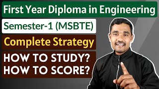 How to study and score good marks in polytechnic   Diploma in Engineering  MSBTE [upl. by Charlena]