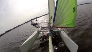 Sailing solo on a F17 catamaran [upl. by Charles746]